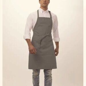 Gray Utility Apron Dual Front Pockets - NWOT
